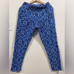Ace & Jig Blue and White Patterned Joggers